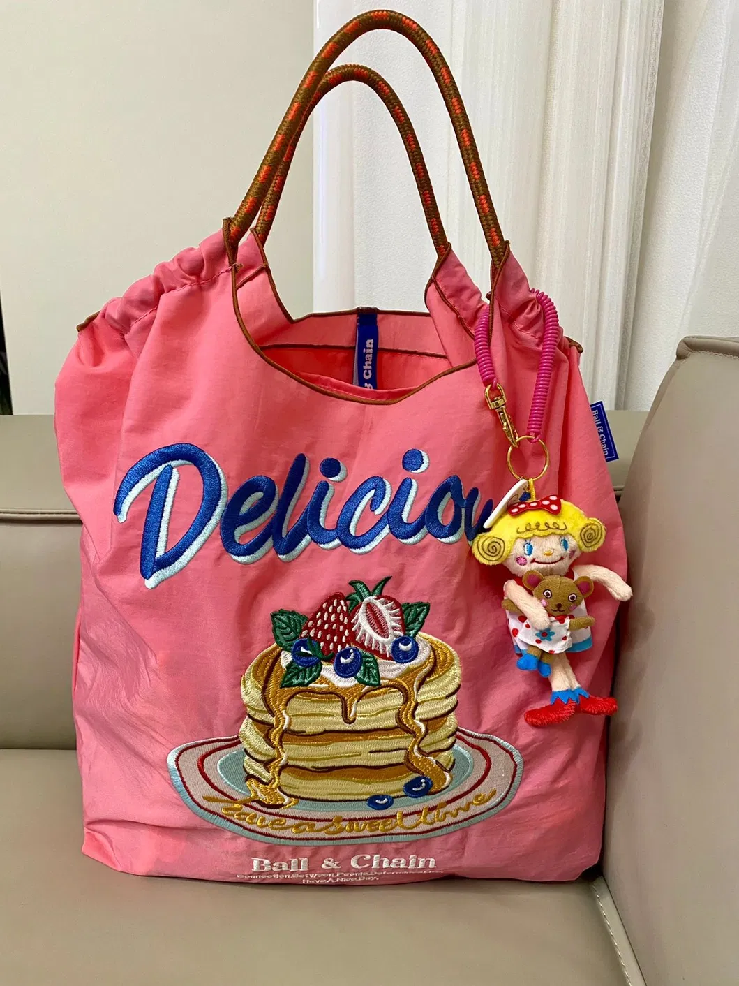 Xianghui Embroidery Shopping Nylon Handbag Single Shoulder Simple Environmental Protection Bags