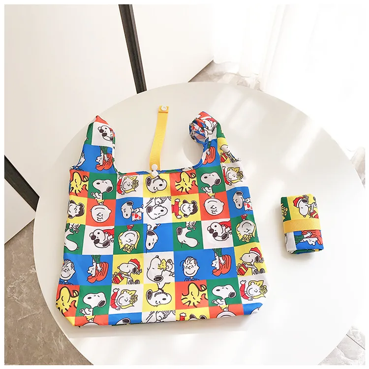 Xianghui Cute Foldable Lightweight Cartoon Shopping Bag Mini Eco-Friendly Portable