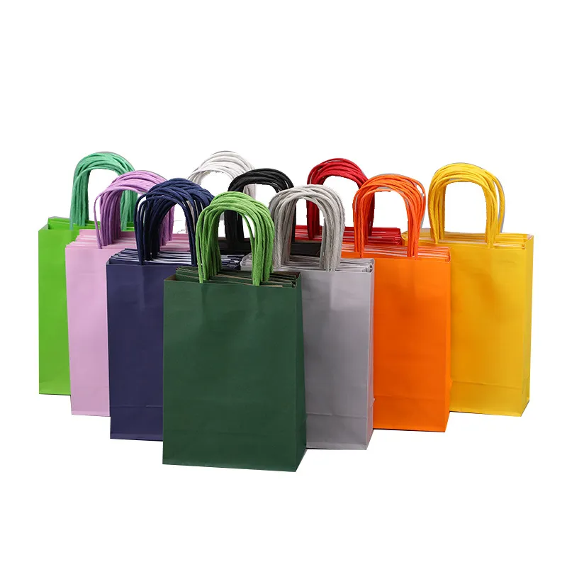 Xianghui Colored Kraft Paper Bag Take-out Gift Shopping Packaging Bag