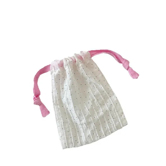 Xianghui Drawstring Pouch Hand Carry Cloth Bag Sundries Organizer Bag Lipstick Coin Storage Bag Jewelry Dustproof Pouch
