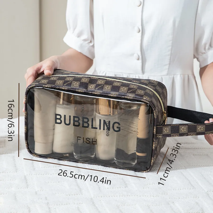 OEM/ODM Wholesale Toiletry Bags Packaging Gift Make up PVC Zipper Cosmetic Wash Beauty Makeup Cosmetic Bag