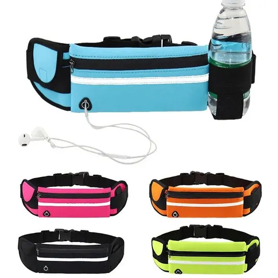 Xianghui Wholesale Adjustable Outdoor Sport Water Resistant Running Jogging Waist Bag Promotional Waterproof Bag
