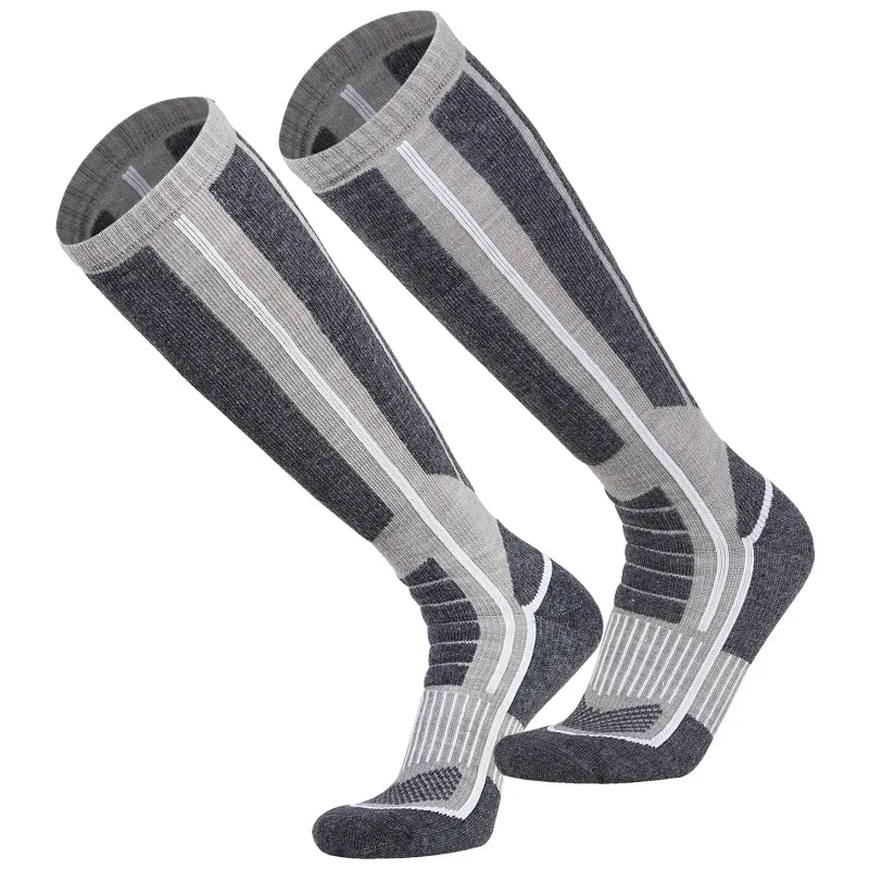 Xianghui Thick Quality Merinoi Wool Custom Ski Socks for Men and Women