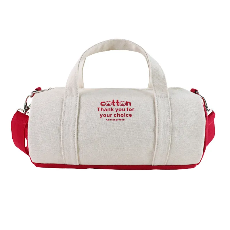 Xianghui Canvas Crossbody Cylinder Duffel for Travel &amp; Fitness Bag