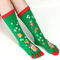 Xianghui Novelty Unisex Long Quality Custom 5 Toe Happy Women Christmas Socks