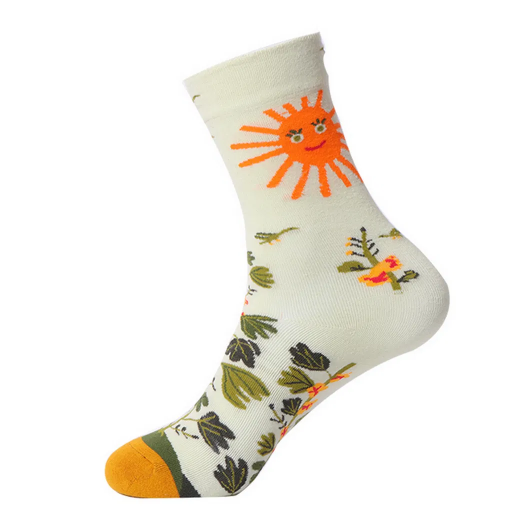 Xianghui Crew Men Custom Jacquard Novelty Fashion Happy Socks for Women