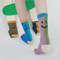 Xianghui New Design Custom Crew Cotton Cool Ab Asymmetrical Design Women Socks