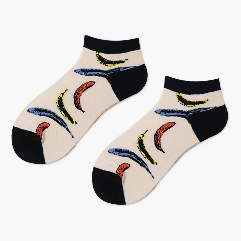 Xianghui Wholesale Breathable Women Fashion Ankle Happy Socks for Adults