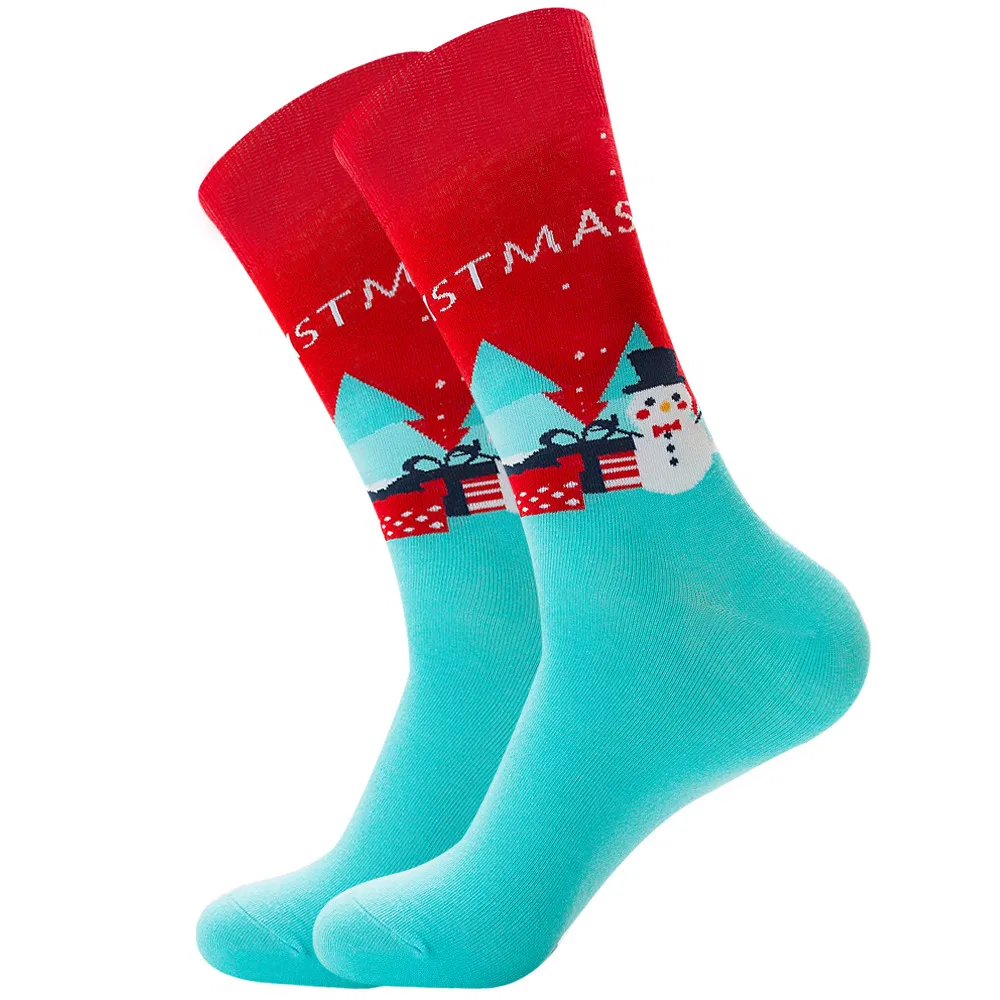 Xianghui Spot Cross-Border Santa Men's Tube Socks Cotton Socks