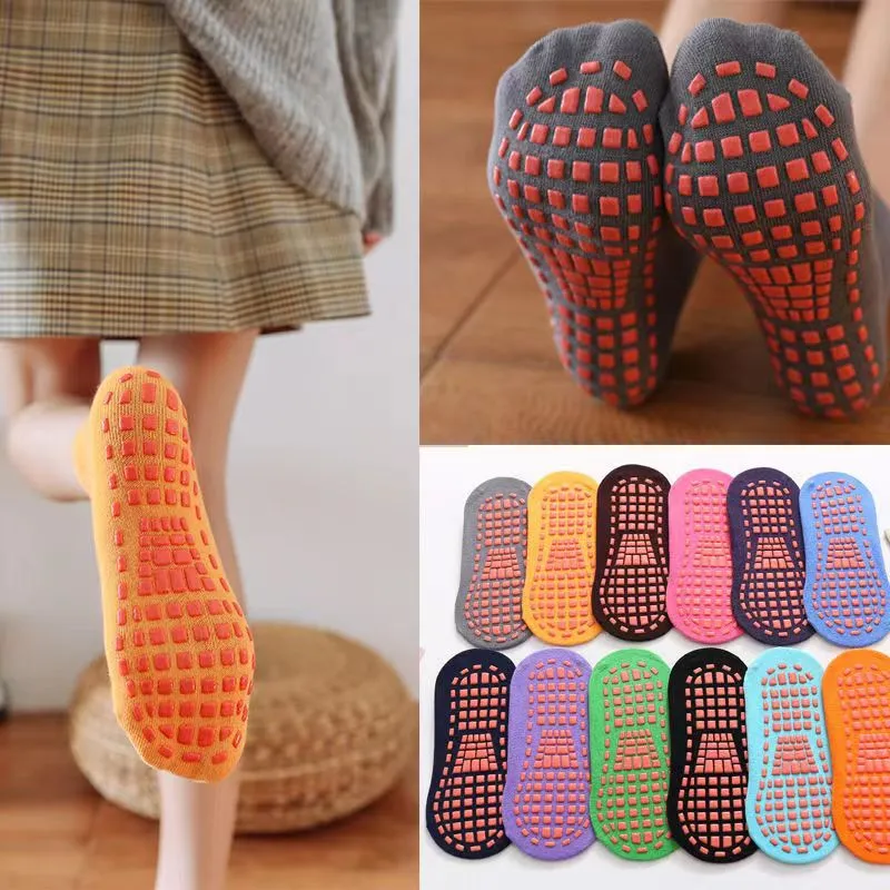 Wholesale Trampoline Non-Slip Floor Socks Baby Early Education Adult Yoga Socks