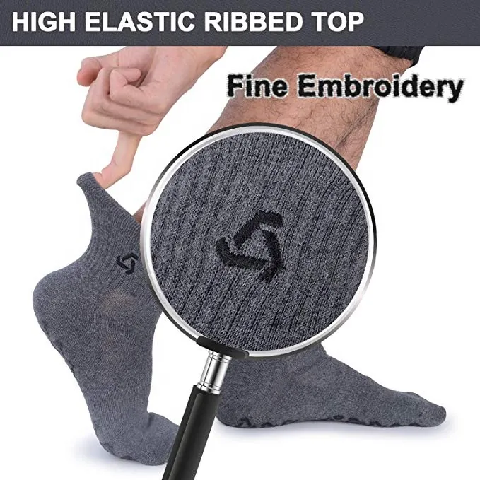 Xianghui Mens New Sports Comfort Cotton Silicone Gripe Anti-Slip Trampoline Socks