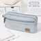 Blank Solid Color Customized Logo Wholesale Fashion Portable Pencil Case Small Student Oxford Pen Pencil Bag for School