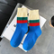 Xinanghui Striped Pattern Embroidery High Quality Thick Women Socks