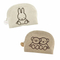 Xianghui Korean Cute Style Rabbit Bear Purse Coin with Zipper Wallet for Outdoor