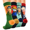 Xianghui World Famous Paintings Restoring Ancient Men Pure Cotton Tube Socks