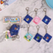Xianghui Fashion Beautiful Colorful Custom Square Sahpe Cute Pattern Acrylic Keychain