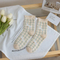 Xianghui Small Flower Middle Tube Socks Ins Trendy Japanese Style Pure Cotton Lace