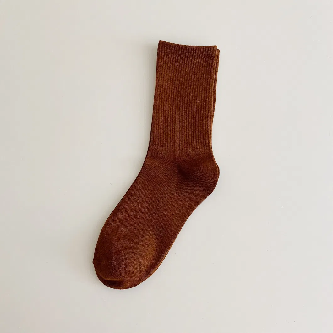 Xianghui Candy Color Women Crew Socks Fashion Cotton Socks
