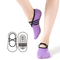 Xianghui Round Head Backless Print Logo Invisible Small Lace-up Sports Yoga Socks