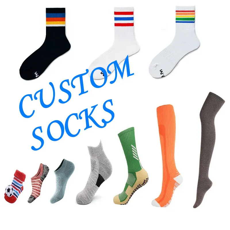 Xianghui Can Custom Logo Cotton Running Outdoor Basketball Sport Socks