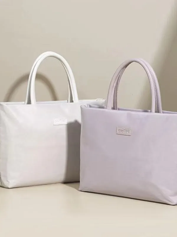 Xianghui White Light Pink Laptop Bag16 Inch Minimalist and Lightweight Bag