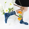 Xianghui Creative Cartoon Flower Embroidered Letter Women Happy Socks