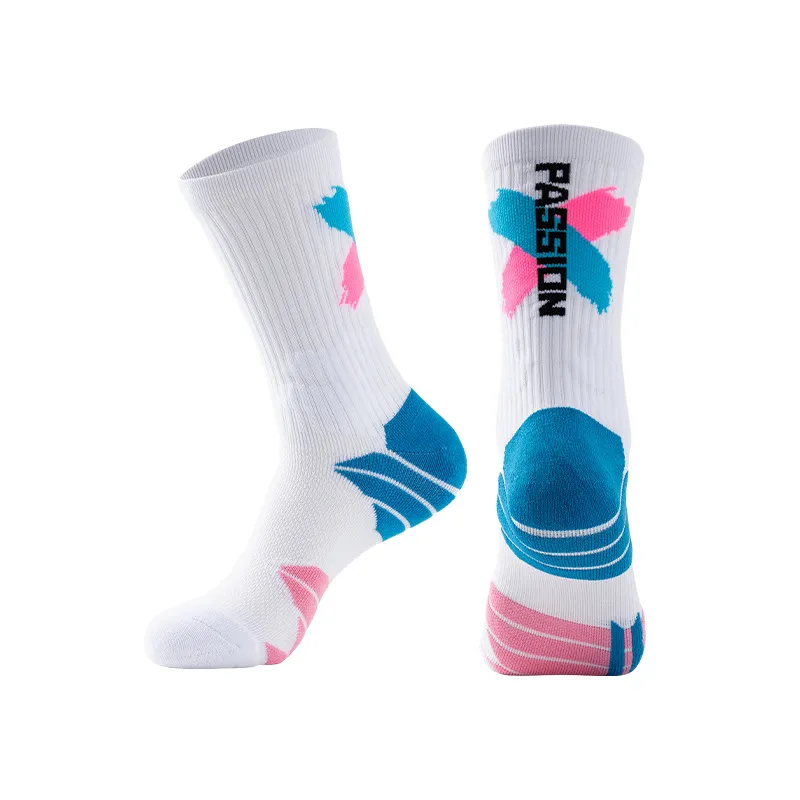 Xianghui White 100 Cotton Wholesale Men's Crew Sport Socks