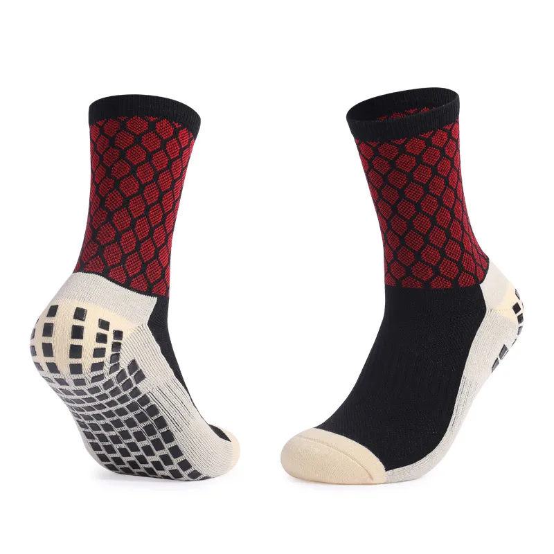 Hot Selling Breathable High Quality Logo Compression Football Grip Socks