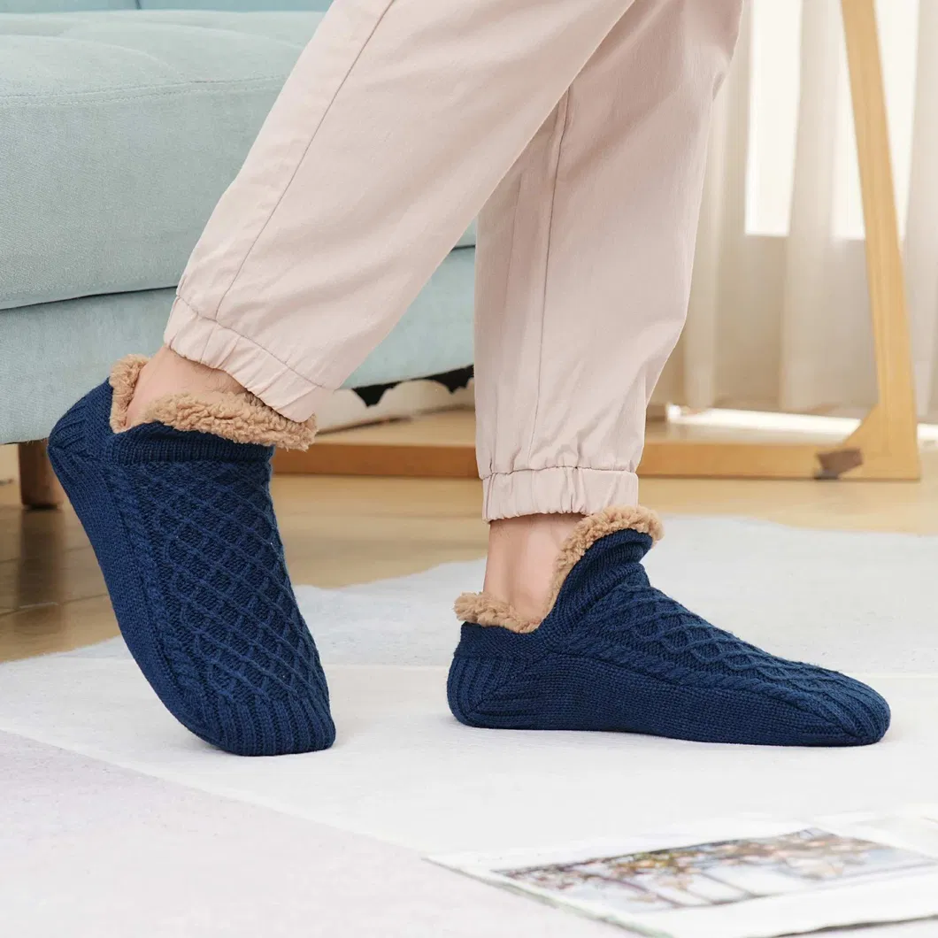 Xianghui Cusom Logo Floor Thick Winter Non Slip Warm Socks for Men