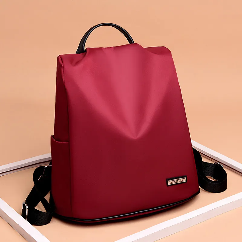 Xianghui New Wave Korean Joker Shoulder Slung Fashion Soft Leather Backpack