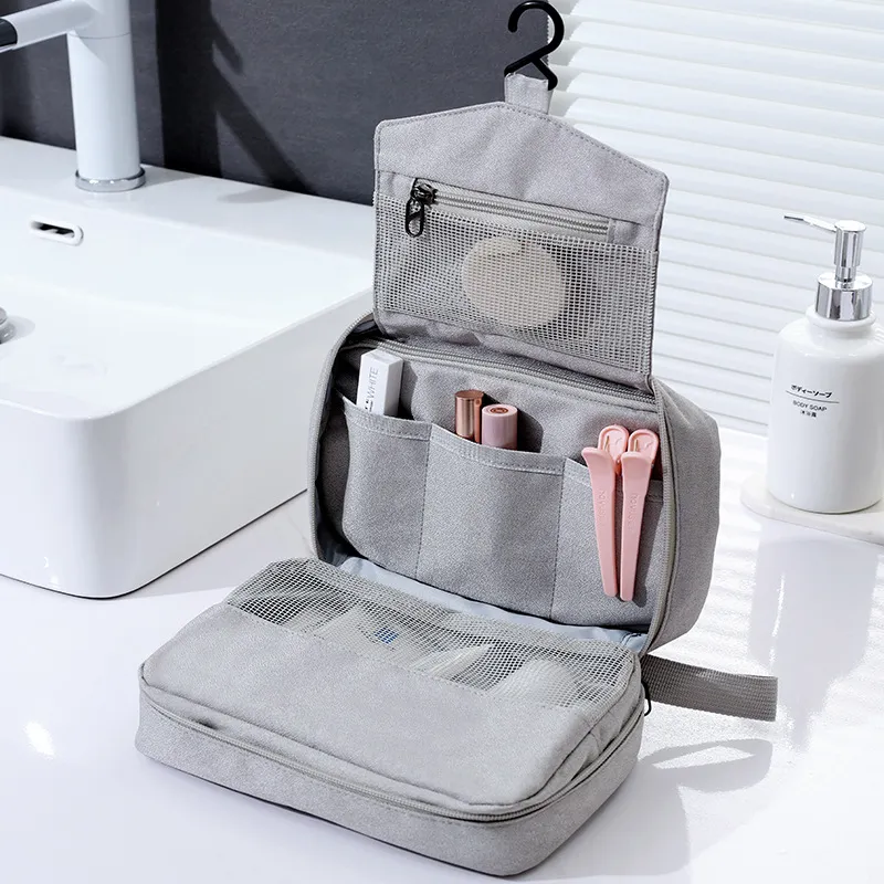 Xianghui Hook up Portable Travel Toiletries Storage Bag Large Capacity Holding Makeup Cosmetic Bags