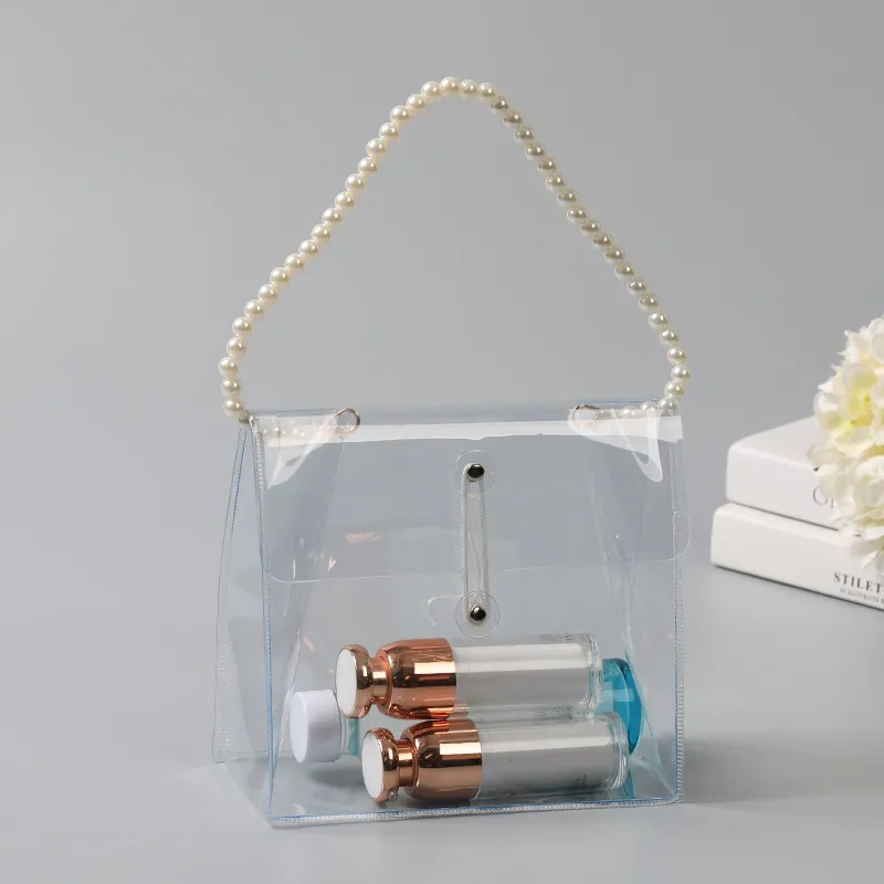 Xianghui Factory Custom Logo Women PVC Makeup Cosmetic Pouchwholesale Fashion Transparent Women PVC Cosmetic Bags