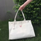 Xianghui Mommy Bag Embroidered Teddy Bear Mother and Baby Bag Canvas Tote Handbag