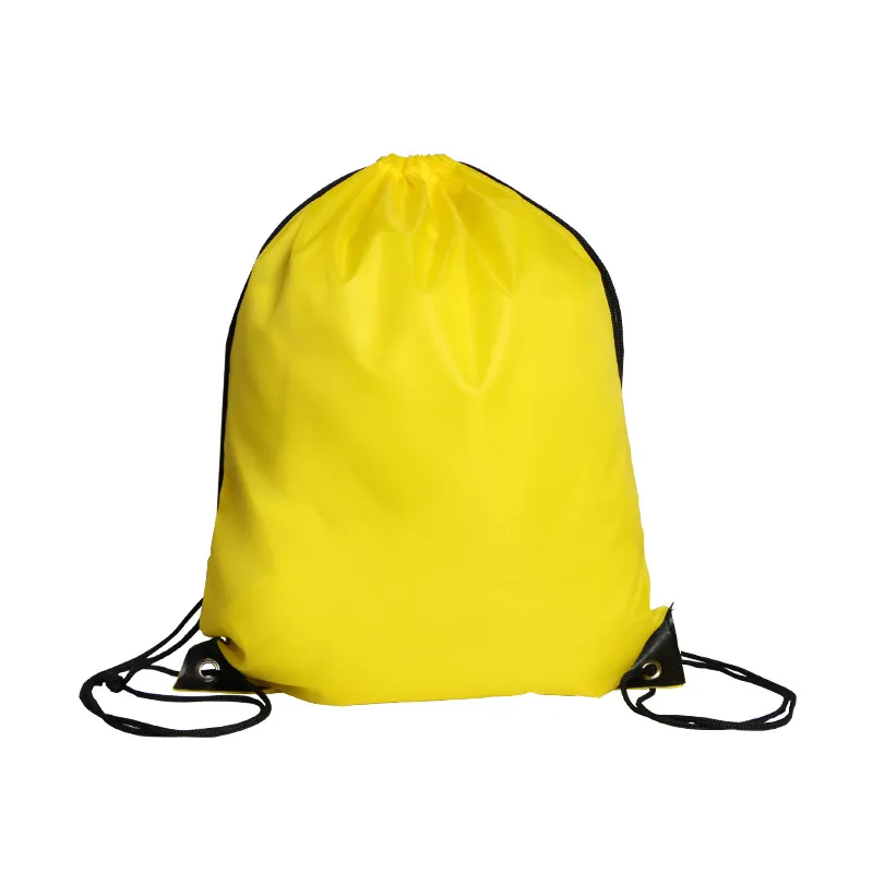 Xianghui Custom Promotional Polyester Drawstring Bag Bunched Pocket Nylon Bag