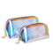 Xianghui OEM Transparent Make up Case Clear Window PU/PVC Cosmetic Bag Waterproof Travel Beauty Makeup Bag