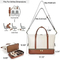 Xianghui Travel Waterproof Sports Gym Waxed Canvas Duffel Bag Leather Trolley