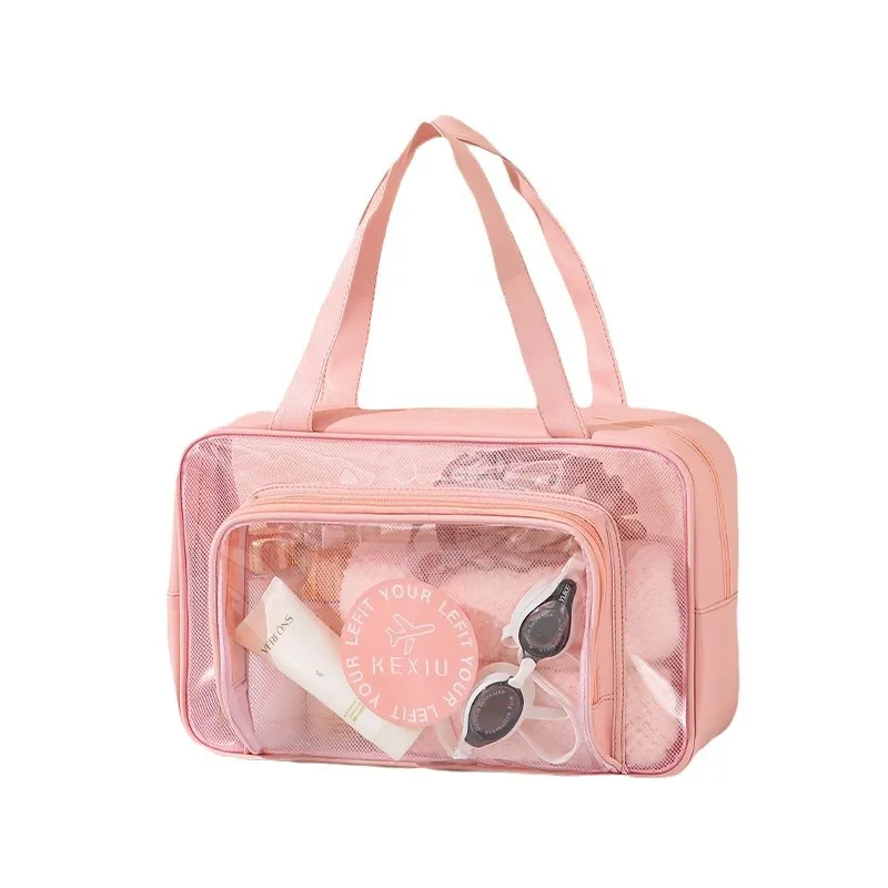 Xianghui PU Waterproof Toileting and Makeup Bag Portable Storage Bag Large Capacity Cosmetic Bag