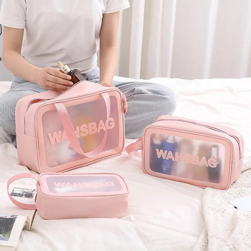 Xianghui Custom Waterproof Makeup Bag Portable PU Travel Cosmetic Pouch