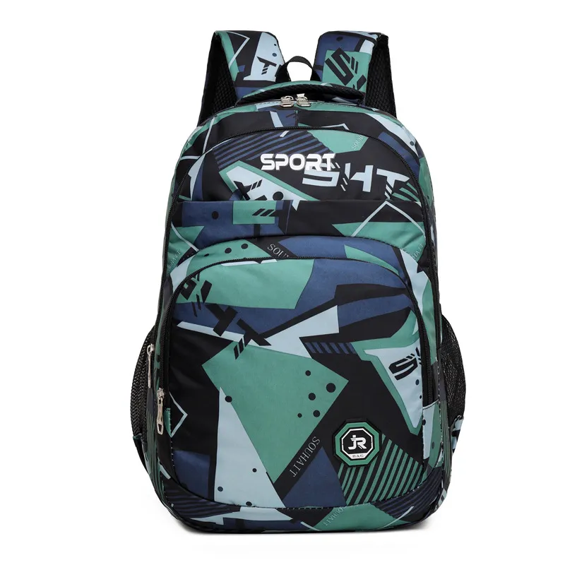 Fashion Joker Water-Splashing Men's Large-Capacity Computer Schoolbags Outdoor Travel Backpacks