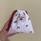 Xianghui Portable Makeup Toiletry Bag Travel Sanitary Pad Storage Bag Large Capacity Drawstring Closure Jewelry Storage Pouch