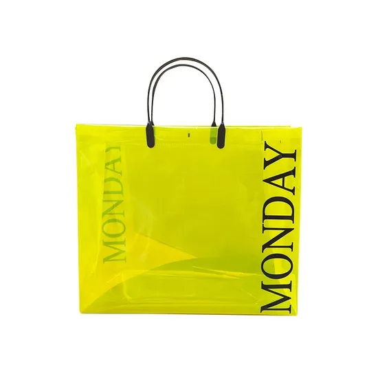 Xianghui Fashion Waterproof Women Shopping Bags PVC with Custom Printed Logo Hand Bag Tote Bags