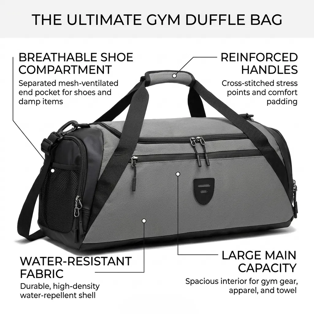 Xianghui Custom Logo Large Capacity Travel Bag Waterproof Duffel Travel Bag