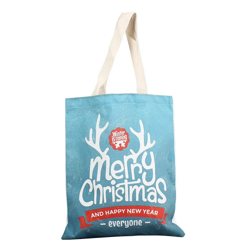 Xianghui Canvas Tote Bag Reusable Grocery Shopping Gift Bag with Handles Strap