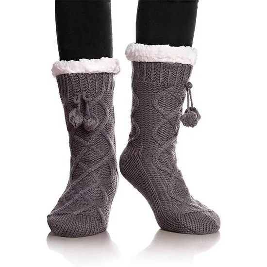 Xianghui Knitted Warm Men Christmas Winter Custom Anti Slip Eco Friendly Socks