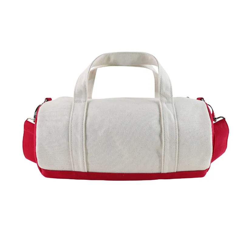 Xianghui Canvas Crossbody Cylinder Duffel for Travel &amp; Fitness Bag