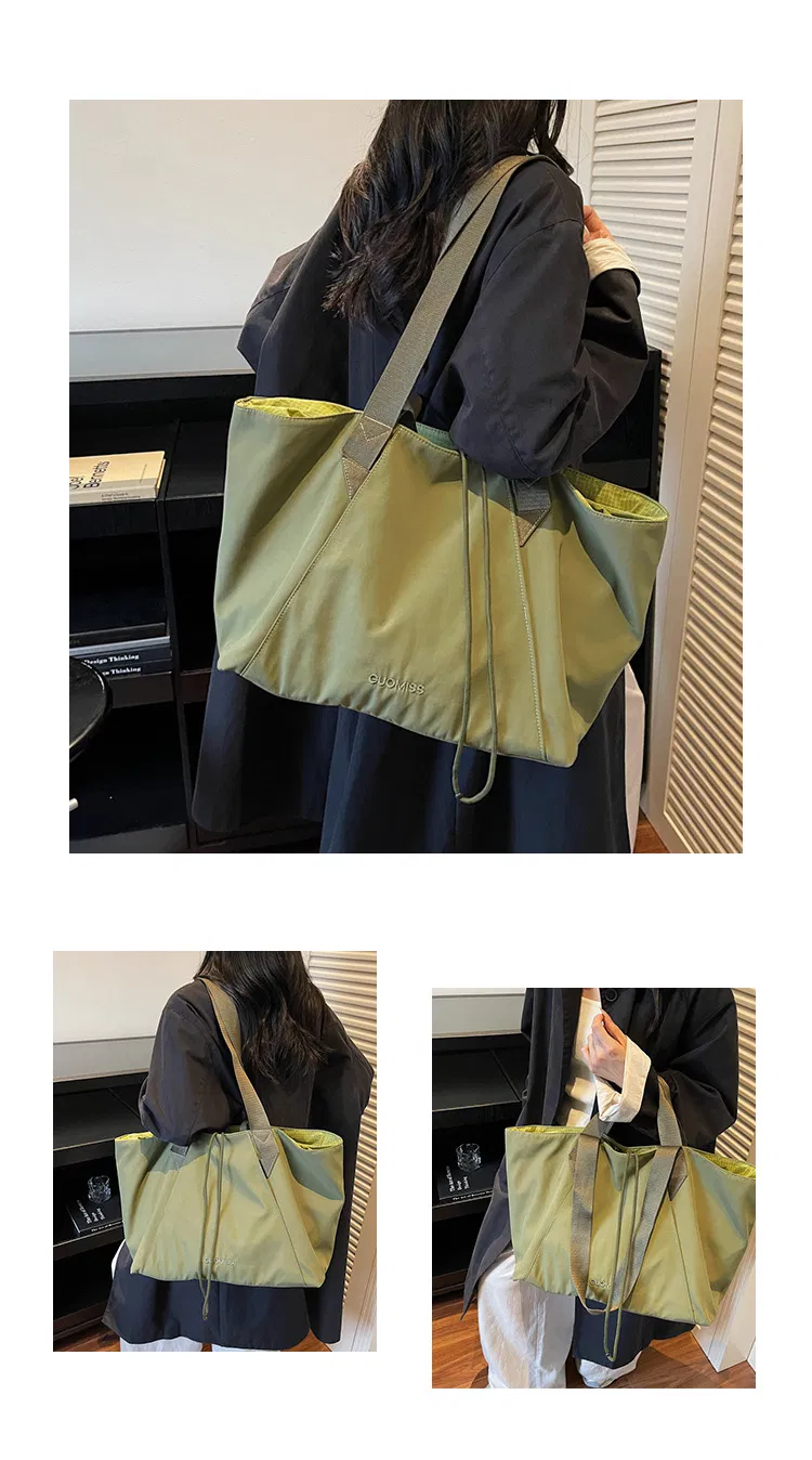Xianghui Drawstring Simple Gym Training Bag Lightweight Breathable Handheld Travel Bag Women Korean Style Commute Versatile Yoga Sports Bag