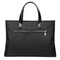 Xianghui Black Large Capity Briefcase with Pockets on The Side Simple Business Handbag