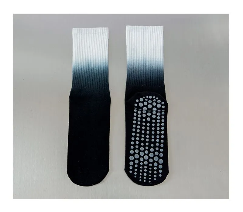 Xianghui Gradient Color Cotton Non-Slip Fitness Pilates Sports Yoga Socks