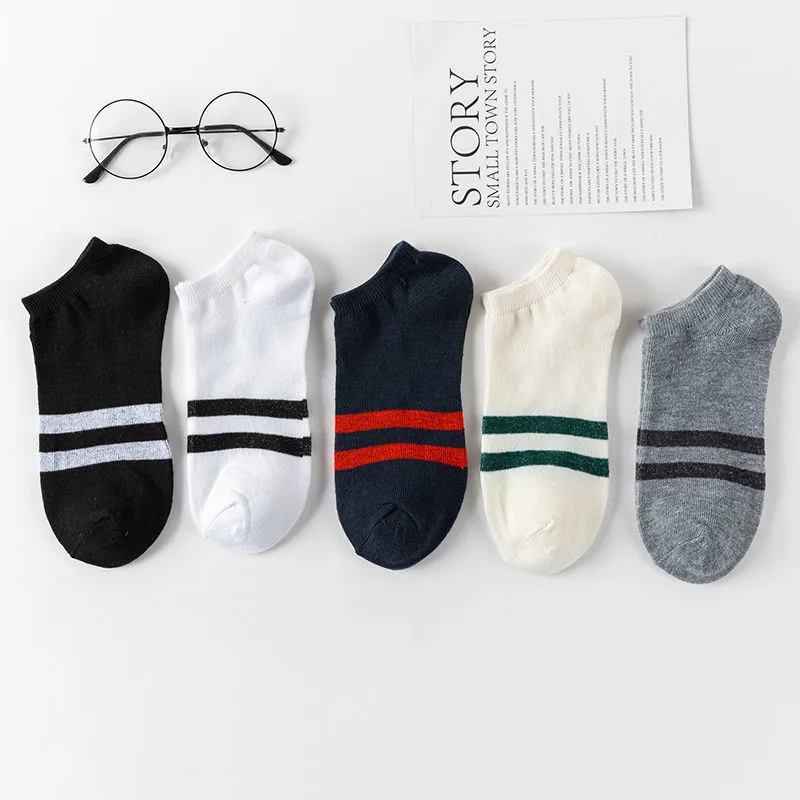 Xianghui Socks Men's Recycled Section Sweat-Absorbing Breathable Boat Socks