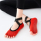 Xianghui Wholesale Cross-Strap Non-Slip Five Finger Dance Pilates Floor Yoga Socks